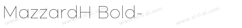 MazzardH Bold字体转换